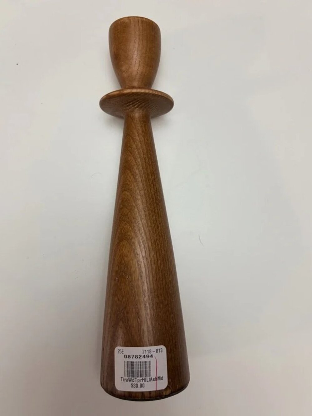 NWT West Elm Wooden Taper Holder 9” - Picture 2 of 2